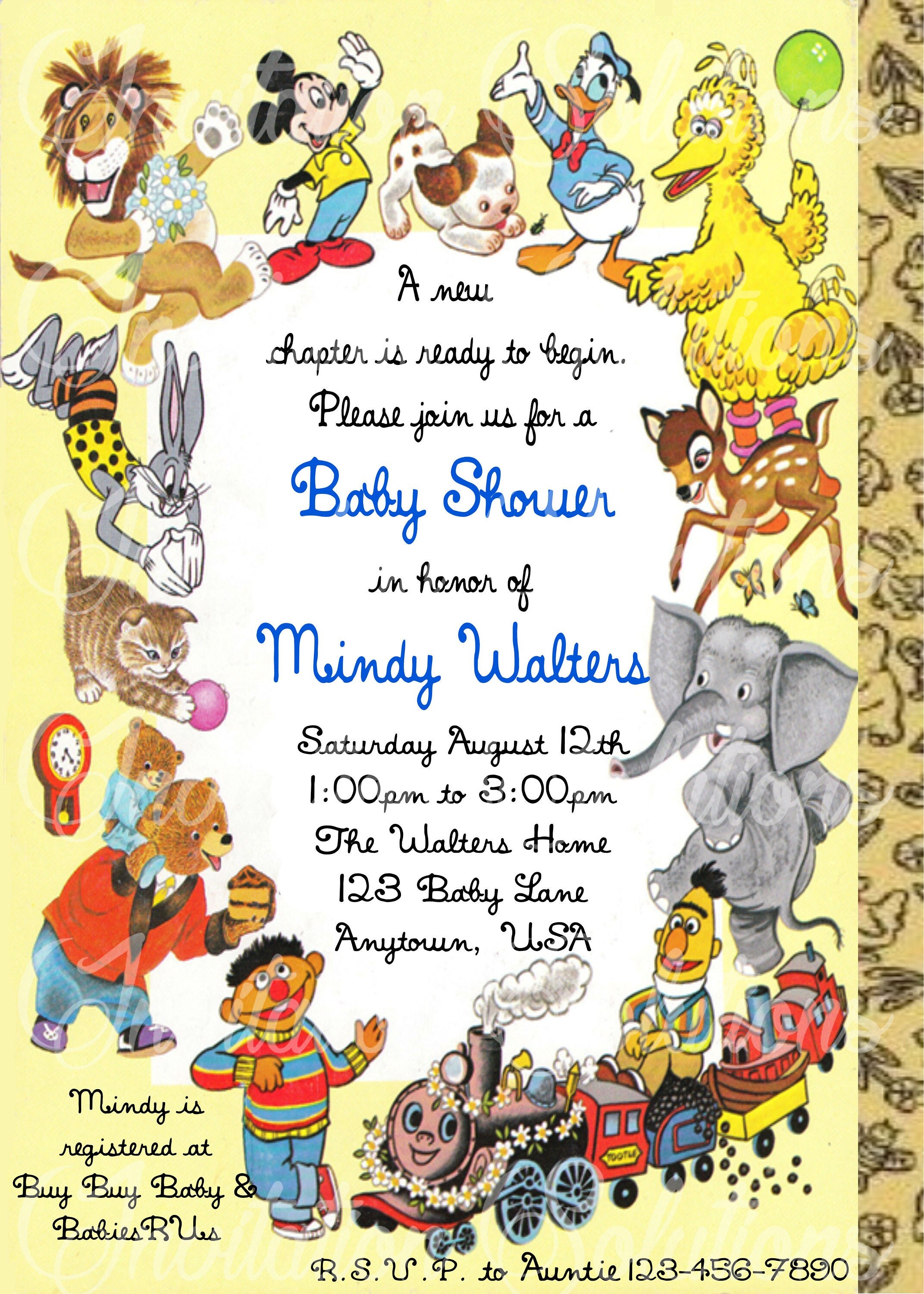 storybook themed baby shower invitations little golden book baby shower invitation back cover book storybook themed baby shower invitations little golden book baby shower invitation back cover book