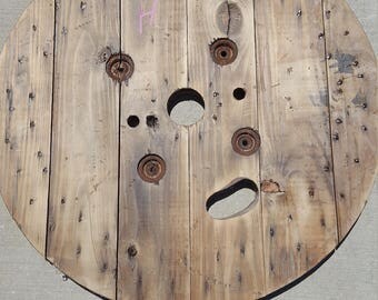 Wood spool for clock..table..stand
