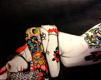 PORTRAIT | Femme tatouée tatouages asiatique