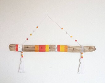 Driftwood jewellery beads and tassels