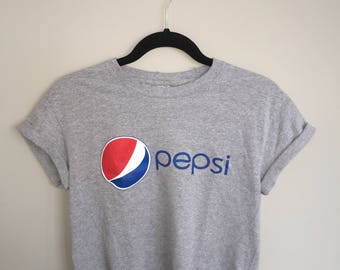 90's Vintage Upcycled Pepsi Cropped Shirt