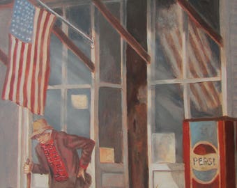 Oil Painting General Store Better Days