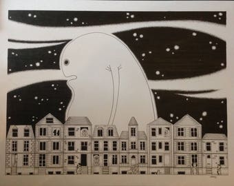 The Monster (surreal drawing)