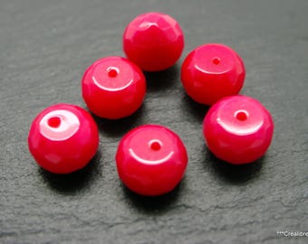 lot de 3 perles jade rose 13x10 mm