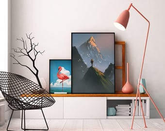 Climber - art print - poster - fine art - A1 - limited edition