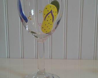 Hand Painted / Wire Wrapped Wine Glasses