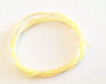 X 4M CORD 0.8 MM CLEAR YELLOW NYLON THREAD