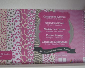 32 SHEETS 30X15CM CARTONNEES WILD BLOCK