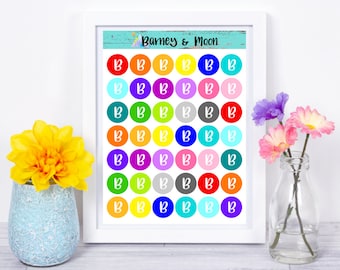 letter stickers etsy