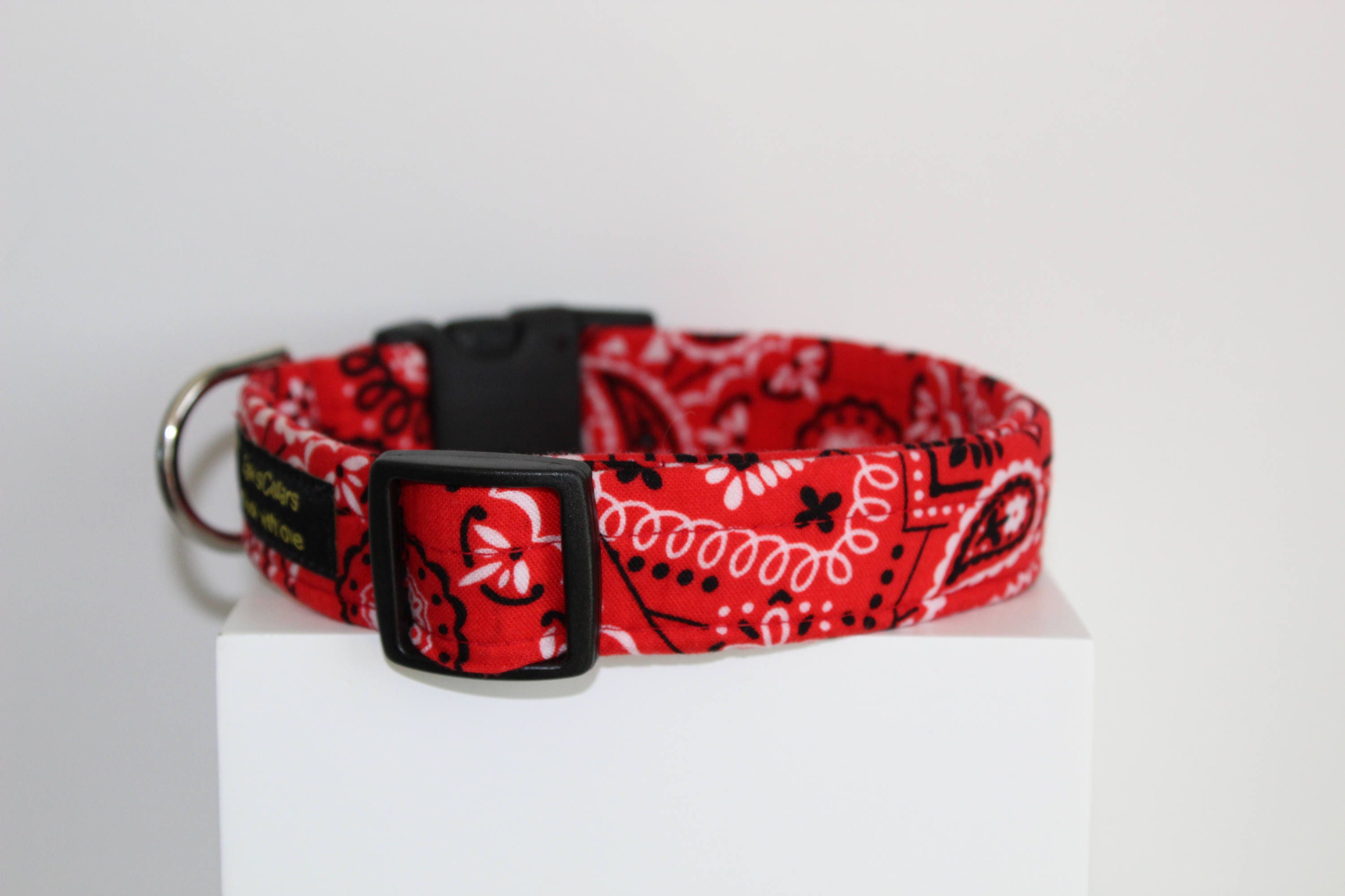 Red Bandana dog collar Bandana dog collar Bandana collar