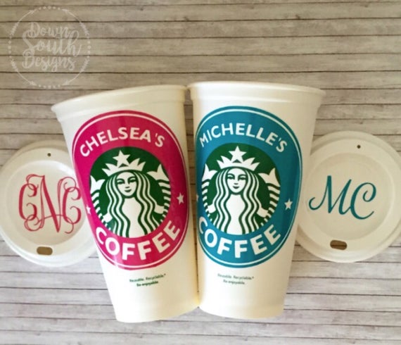 Personalized Starbucks cups