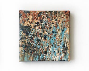 Acrylique et collage sur toile - 20x20cm