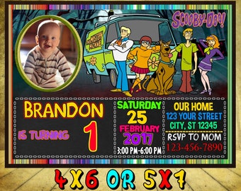 Scooby Doo Invitation, Scooby Doo Birthday, Scooby Doo Invite, Scooby Doo Party, Scooby Doo Printables
