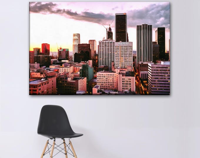 Wilshire Building canvas, Los Angeles poster, canvas, Interior decor, room decor, print poster, USA picture, art print, gift, poster