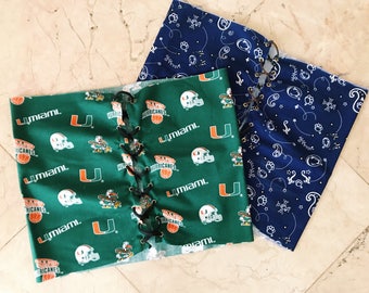 Custom lace-up college fabric tube top!