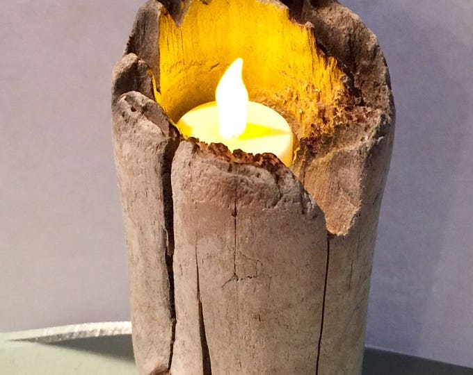 Driftwood Candle Holder