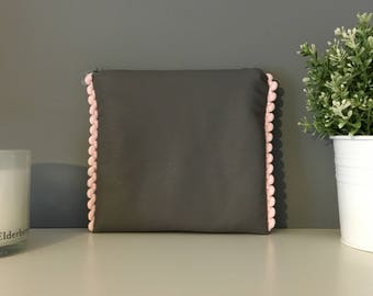 Handmade Pom Pom Clutch Bag