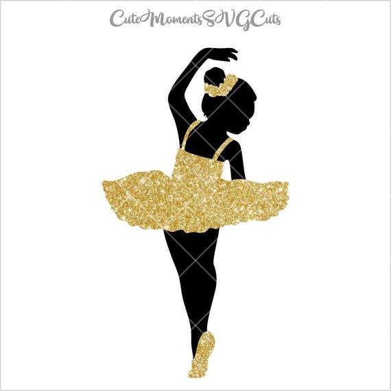 Download Ballerina Cut File, Gold Ballerina, SVG Cutting File ...