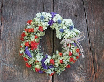 GEORGETTE Dried Flower WREATH small size decoration