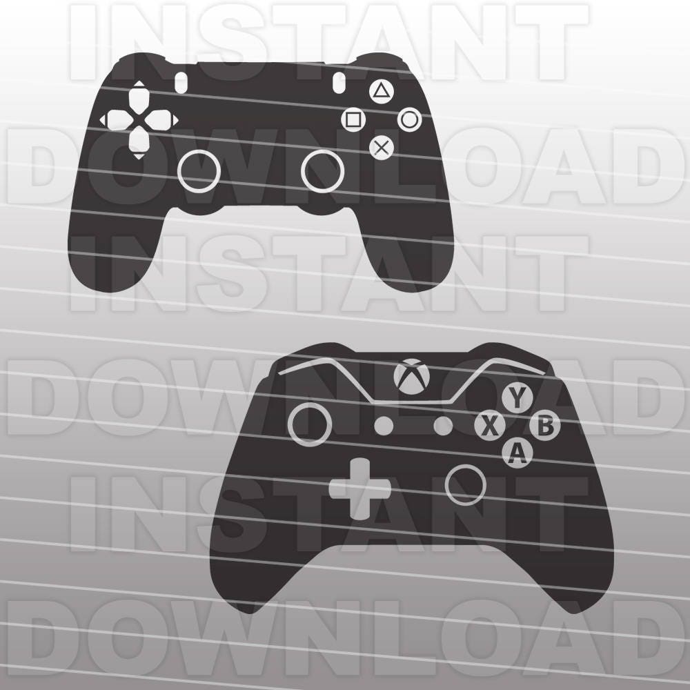 Download Video Game Controllers SVG File Cutting Template-XBox