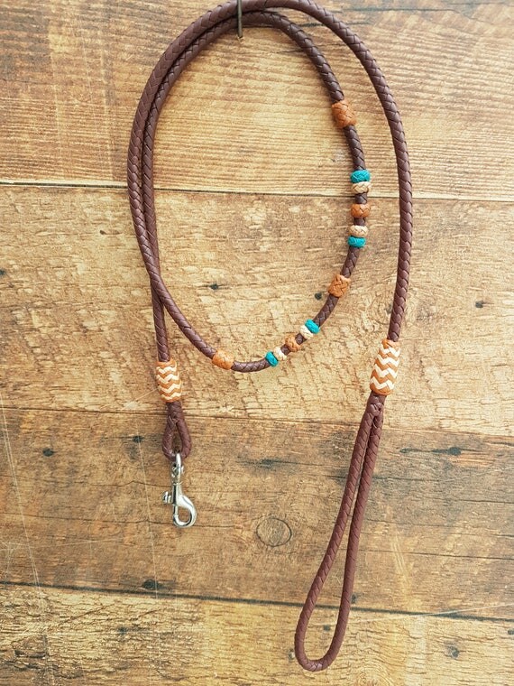 Braided Kangaroo Leather Dog Show Lead Made To Order