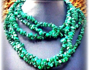 EPIC SALE ABUNDANCE Malachite necklace, long gemstone Malachite necklace, prosperity, good luck, beaded necklace, tribal, southwestern,nativ