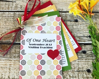 September 2017 LDS Visiting Teaching or Home Teaching Packet - Latter Day Saint Visit Teach or Home Teach Handout - Mormon Relief Society