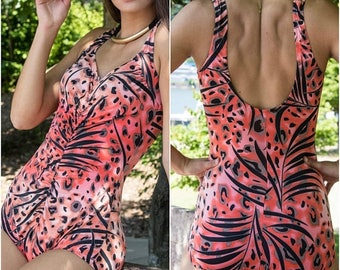 Boy Leg Swimsuit - Sexy One Piece Swimsuit - 70s Swimsuit - Vintage Swimsuit - Womens Bodysuit - Maillot Swimsuit - Bathing Suits Women