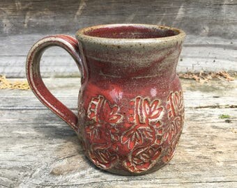 Cranberry Stoneware Mug