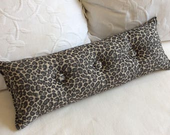 Slate gray chenille 9x25 Bolster/lumbar pillow available in many of our fabrics