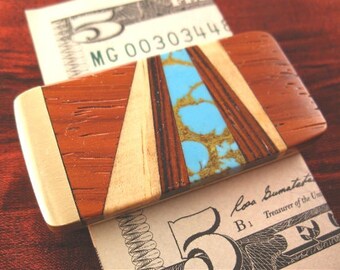 Inlaid Money Clip Groomsmen Gift for Men Money Clip Wallet Custom Money Clip MC418-RR