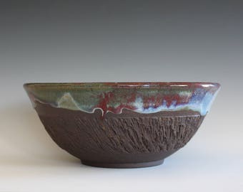 Handmade Ceramic Bowl, pottery bowl, hand thrown stoneware bowl, ceramic serving bowl