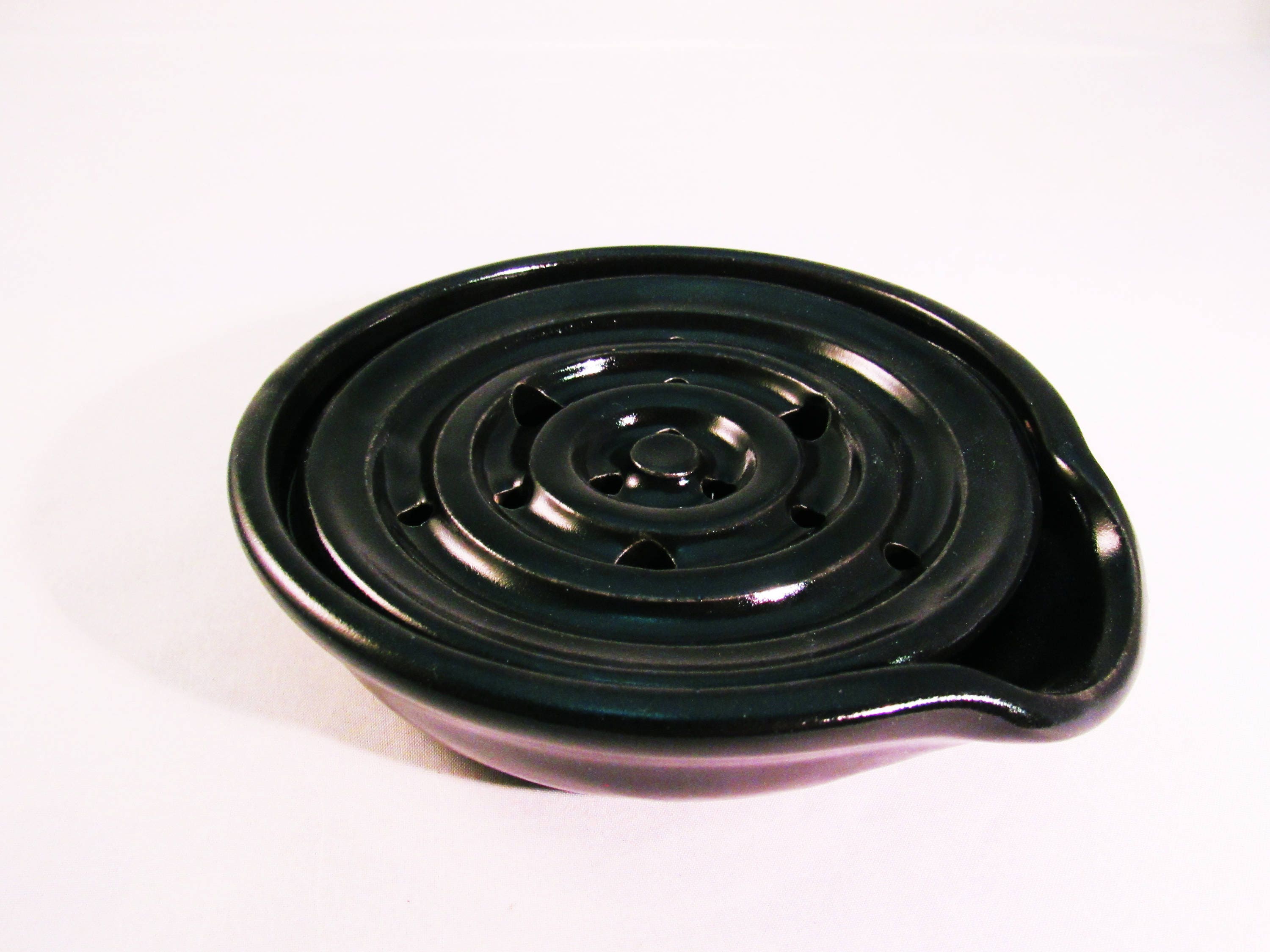 Black Soap Dish Draining Soap Dish One Piece Soap Dish