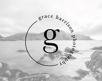 Premade Logo, Photography Logo, Professional Logo, Logo Design, Minimalist Logo, Monogram Logo, Simple Logo, Custom Logo, Watercolour Logo