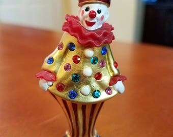 Estee Lauder Solid Perfume Compact "Circus Clown"