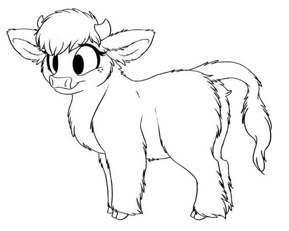 Highland Cow Coloring Pages Coloring Pages