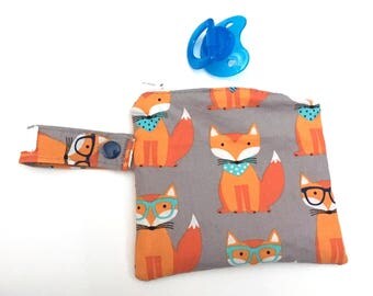 Pacifier Zipper Bag, Diaper Bag Pouch, Baby Travel, Reusable Snack Bag, Baby Wet Dry Bag, Pacifier Bag, New Baby Gift, Boy Shower Gift