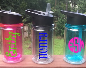 Personalized Monogrammed Kid's Water Bottles