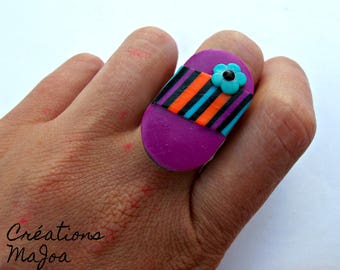 Bague Symbiose Ajustable*Stainless