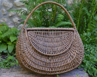 Sympathique panier en osier avec couvercle