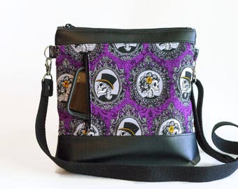 halloween purse crossbody bag skeleton purse skeleton portraits purse halloween bag - Halloween Handbag halloween purse crossbody bag skeleton purse skeleton portraits purse halloween bag - Halloween Handbag
