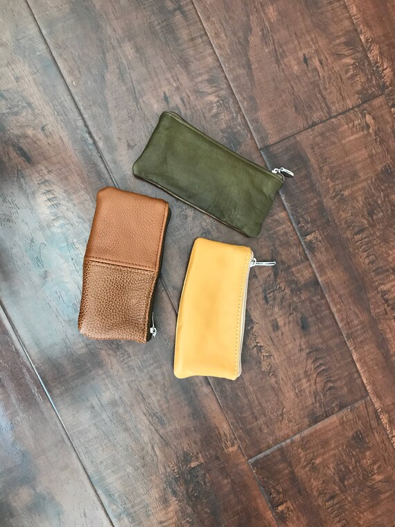 Leather Pouch Distressed Leather Pouch Bag Small Bags Mini