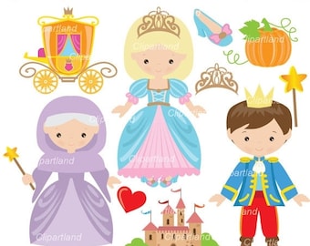 ON SALE INSTANT Download. Cinderella clip art. Ccind_14. Personal and commercial use.