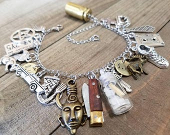 Supernatural charm bracelet - supernatural bracelet - ghost hunter - supernatural jewelry - charm bracelet - cosplay - supernatural gifts