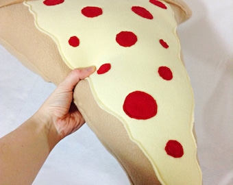 Pizza Pillow, 20" inch Decortive Pillow, Large Food Decor, Fun Gift Idea, Machine Washable Pillows