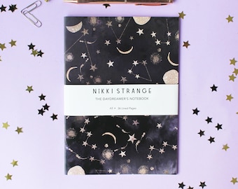 Constellations A5 Notebook with lined pages