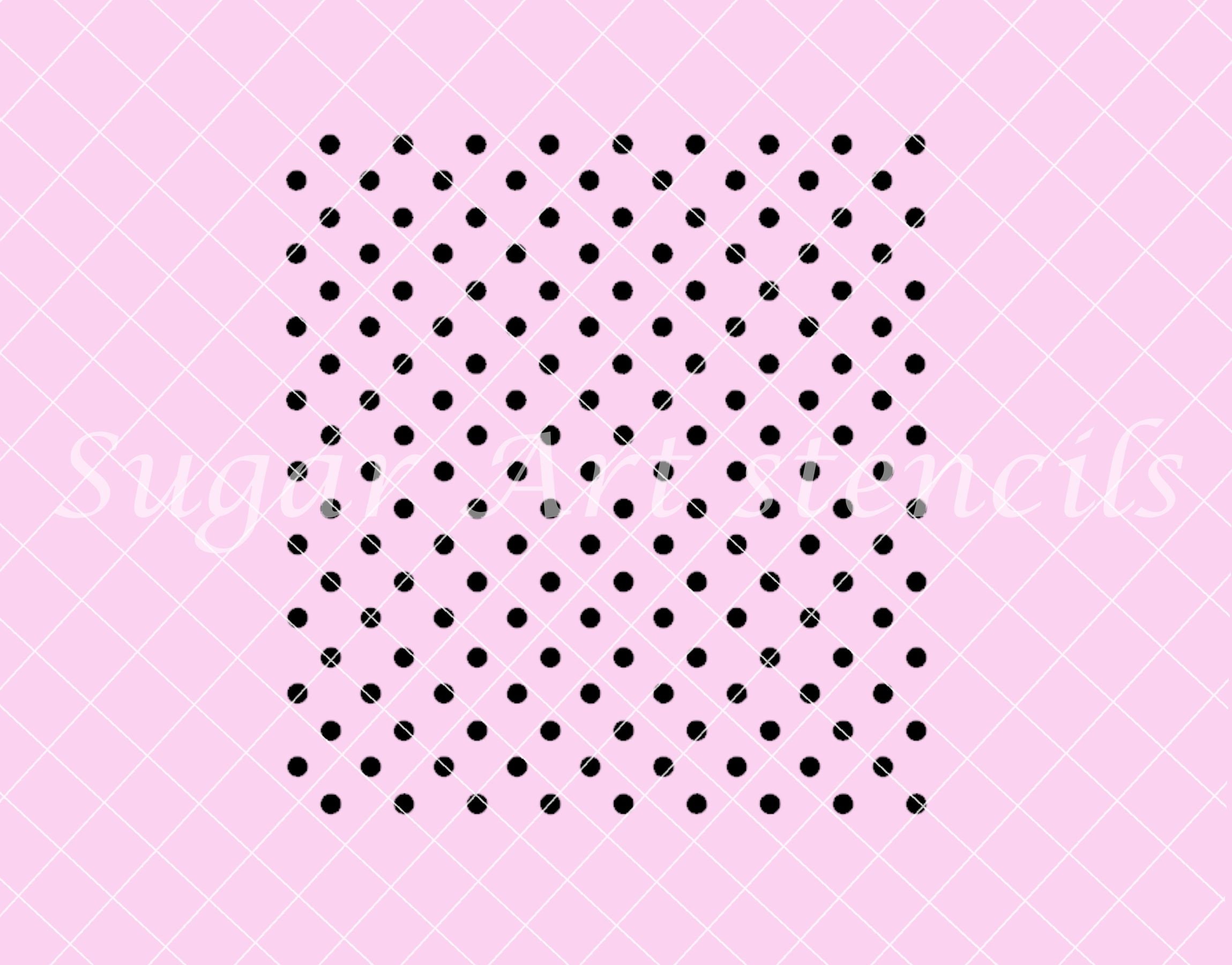 Polka dot stencil small 22263