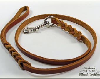 Leather leash oiled leather dog leash