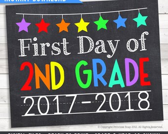 First Day of Kindergarten 2017-2018 School Photo Prop