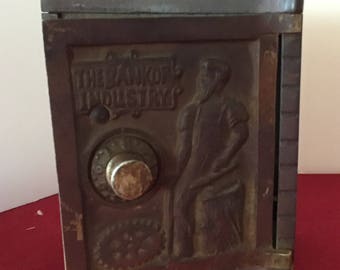 Kenton Bank of Industry Safe Cast Iron Bank